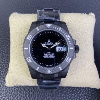 【Super Clone】Rolex Submariner DIW Edition Parakeet Carbon Fiber Bezel 116610LB Black Dial