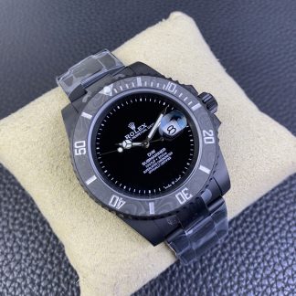 【Super Clone】Rolex Submariner DIW Edition Parakeet Carbon Fiber Bezel 116610LB Black Dial