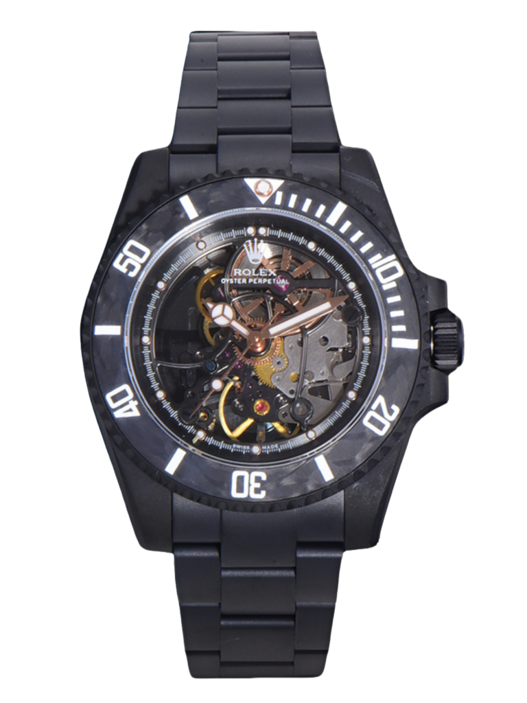 【Super Clone】Rolex Submariner Black PVD Andrea Pirlo Project 114060 Skeleton Dial 40mm