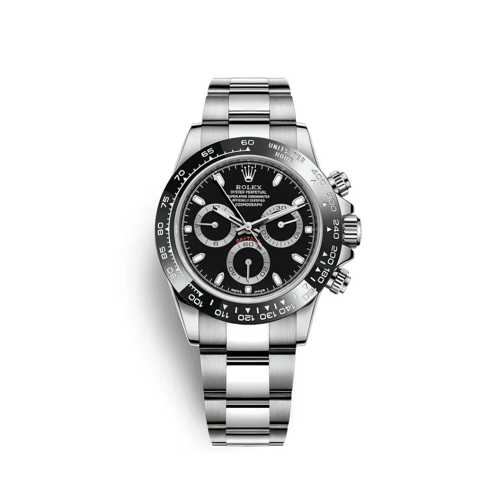 【Super Clone】Rolex Daytona 40mm Stainless Steel Black Dial  m126500ln-0002