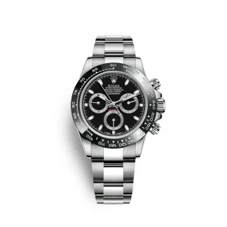 【Super Clone】Rolex Daytona 40mm Stainless Steel Black Dial  m126500ln-0002