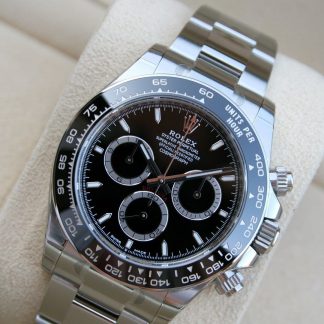 【Super Clone】Rolex Daytona 40mm Stainless Steel Black Dial  m126500ln-0002