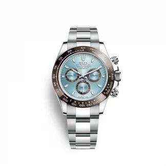 【Super Clone】Rolex Daytona 40mm Platinum Ice Blue Dial  m126506-0001