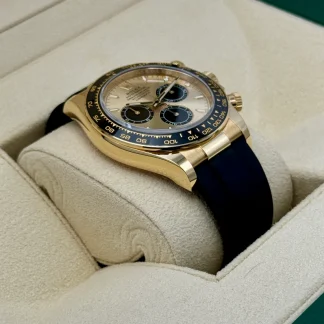 【Super Clone】Rolex Daytona Yellow Gold /Ceramic / Golden /Oysterflex m126518LN-0012