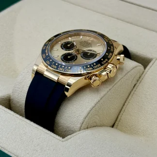 【Super Clone】Rolex Daytona Yellow Gold /Ceramic / Golden /Oysterflex m126518LN-0012