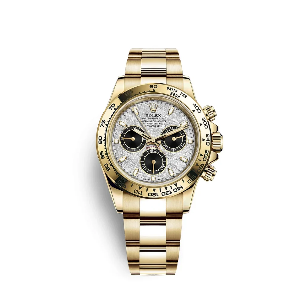 【Super Clone】Rolex Daytona 40mm 116508 Yellow Gold Meteorite Dia!