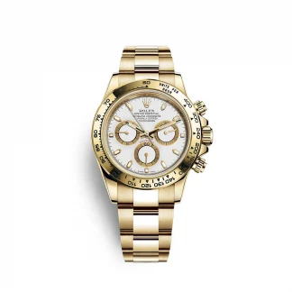 【Super Clone】Rolex Daytona Yellow Gold / White / Oyster m126508-0001