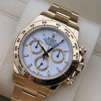 【Super Clone】Rolex Daytona Yellow Gold / White / Oyster m126508-0001