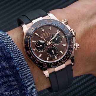 【Super Clone】Rolex Cosmograph Daytona  40mm Chocolate Dial Rose Gold  m126515LN-0010