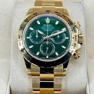 【Super Clone】Rolex Daytona "John Mayer"40mm 116508 Yellow Gold Green Dial