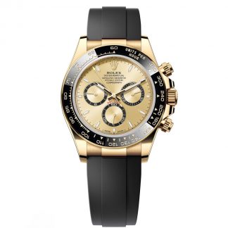【Super Clone】Rolex Daytona Yellow Gold/ Ceramic / Black /Oysterfex m126518LN-0010
