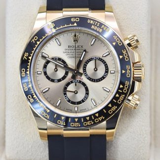 【Super Clone】Rolex Daytona Yellow Gold/ Ceramic / Black /Oysterfex m126518LN-0010
