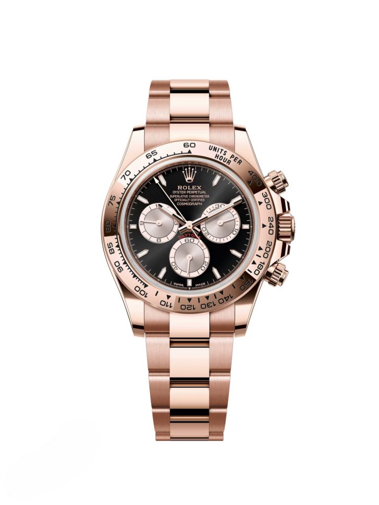 【Super Clone】Rolex Daytona 40mm Rose Gold Black Dial  m126505-0001