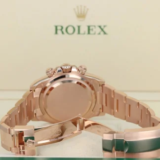 【Super Clone】Rolex Daytona 40mm Rose Gold Black Dial  m126505-0001