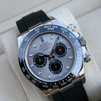 【Super Clone】Rolex Daytona 40mm WhiteGold silver Ghost Dial m126519ln-0006