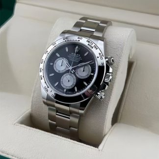 【Super Clone】ROLEX Daytona White Gold/Black/Oyster m126509-0001