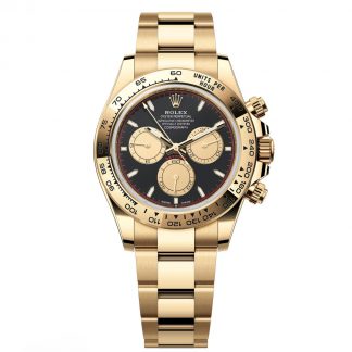 【Super Clone】Rolex Daytona "Paul Newman" 40mm Yellow Gold Black Dial  m126508-0002