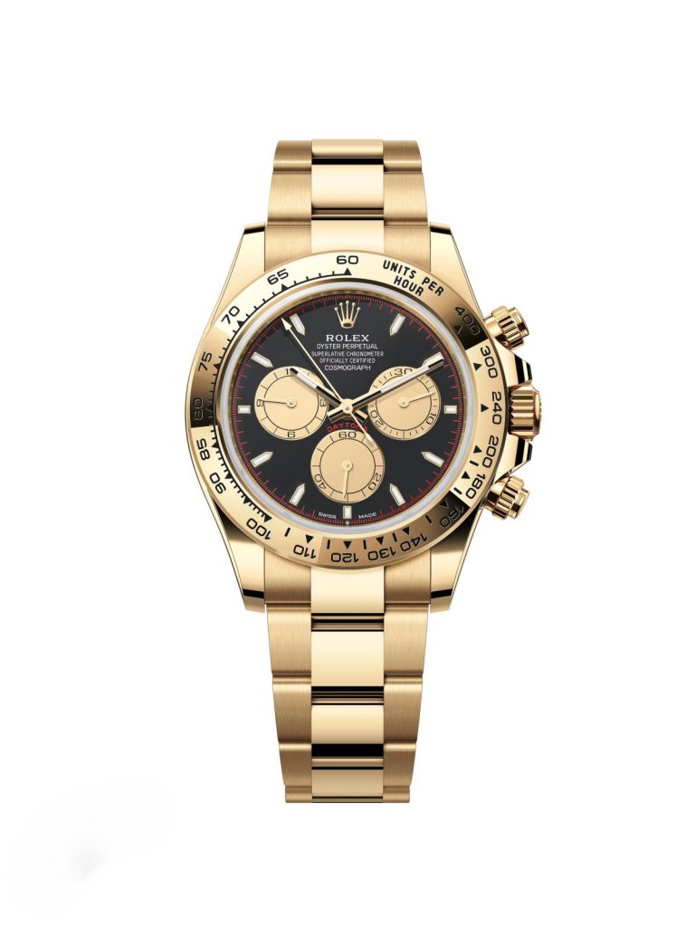 【Super Clone】Rolex Daytona "Paul Newman" 40mm Yellow Gold Black Dial  m126508-0002