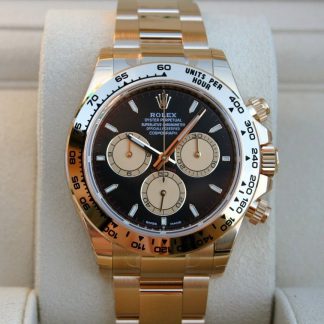 【Super Clone】Rolex Daytona "Paul Newman" 40mm Yellow Gold Black Dial  m126508-0002