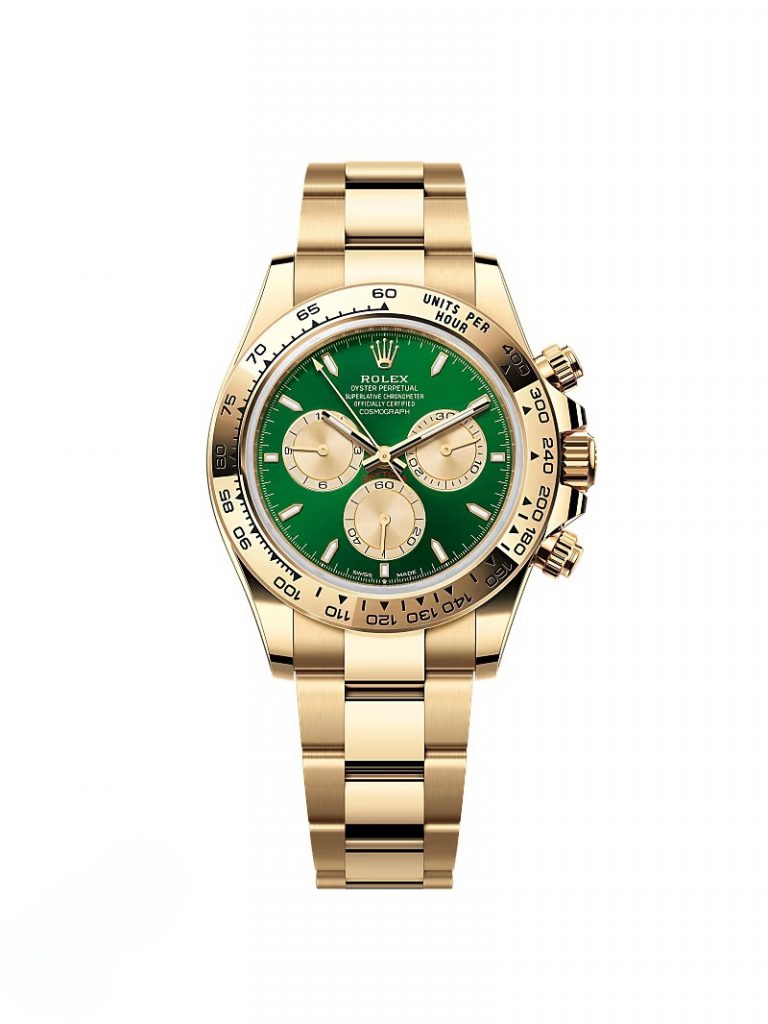 【Super Clone】New Rolex Daytona "John Mayer"40mm  Yellow Gold Green Dial  m126508-0008