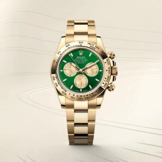 【Super Clone】New Rolex Daytona "John Mayer"40mm  Yellow Gold Green Dial  m126508-0008