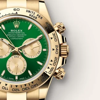 【Super Clone】New Rolex Daytona "John Mayer"40mm  Yellow Gold Green Dial  m126508-0008