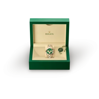 【Super Clone】New Rolex Daytona "John Mayer"40mm  Yellow Gold Green Dial  m126508-0008
