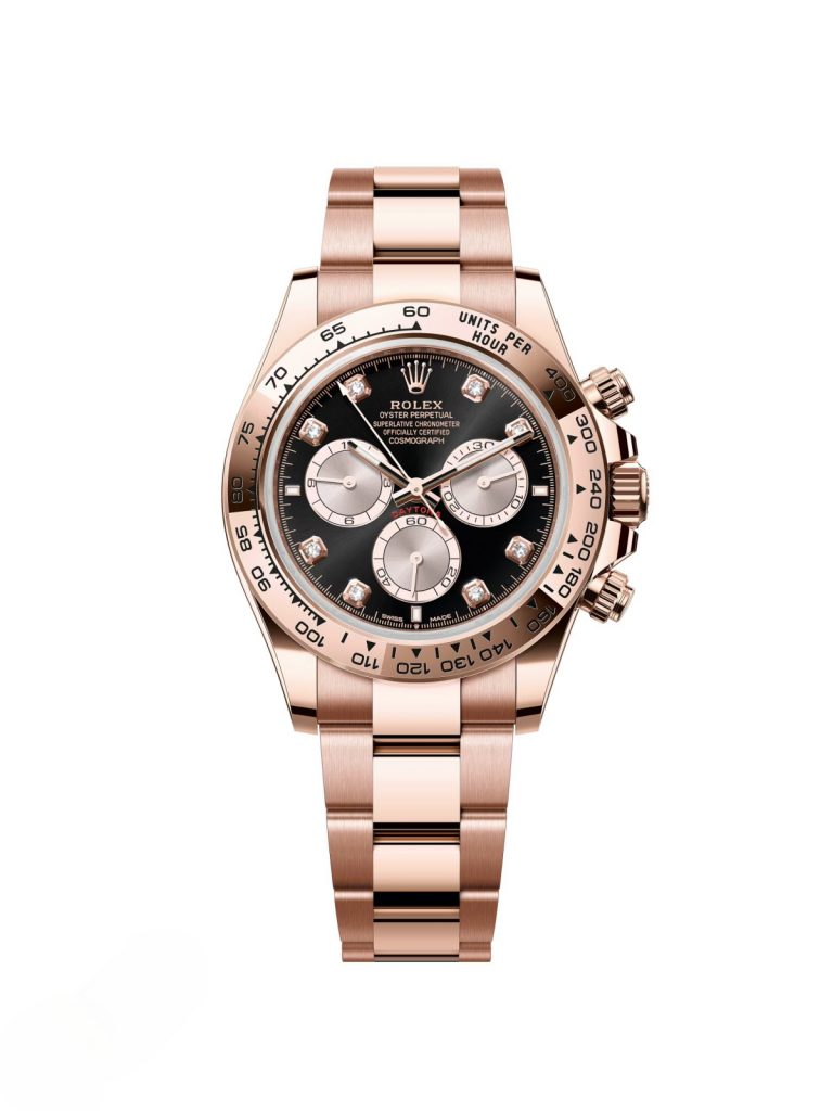 【Super Clone】RRolex Daytona Rose Gold / Black / Diamond-Set  m126505-0002