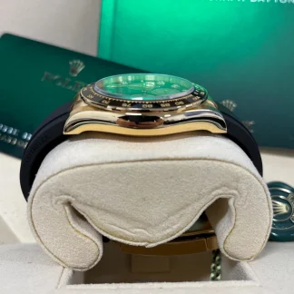 【Super Clone】Rolex Daytona Yellow Gold / Ceramic / Black / Diamond-Set / Oysterflex  m126518LN-0006