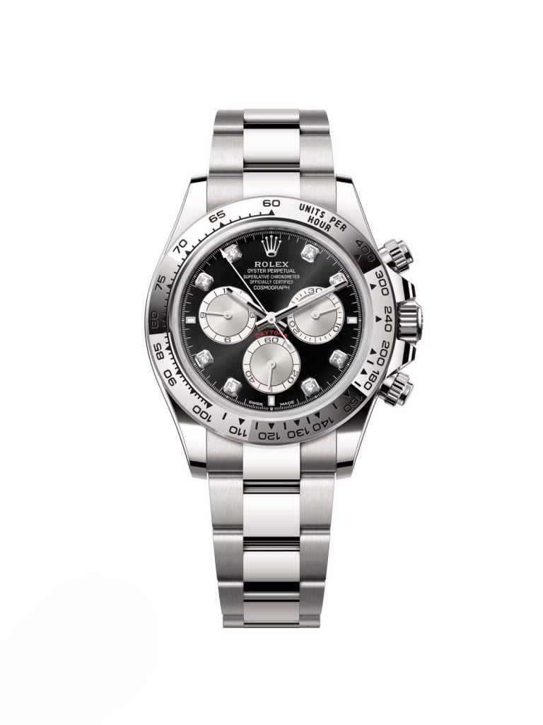 【Super Clone】Rolex Daytona White Gold / Black/ Diamond-Set /Oyster  m126509-0002
