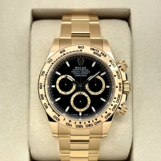 【Super Clone】Rolex Daytona Yellow Gold / Black  m126508-0004