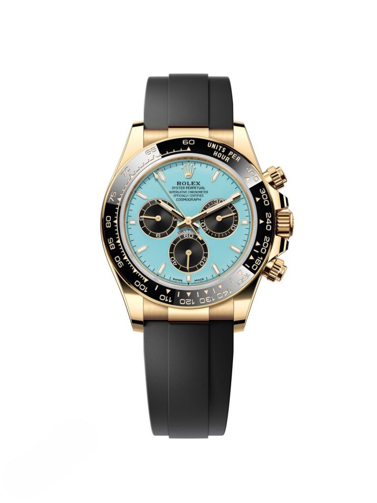【Super Clone】Rolex Cosmograph Daytona Oyster, 40 mm,Blue, yellow gold Reference m126518ln-0014