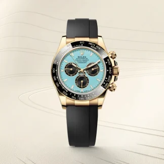 【Super Clone】Rolex Cosmograph Daytona Oyster, 40 mm,Blue, yellow gold Reference m126518ln-0014