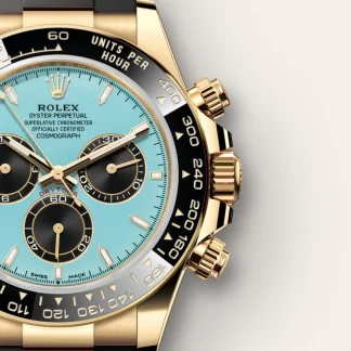 【Super Clone】Rolex Cosmograph Daytona Oyster, 40 mm,Blue, yellow gold Reference m126518ln-0014
