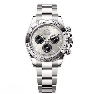 【Super Clone】Rolex Daytona 40 White Gold /Silvered/Black /Oyster  m126509-0003