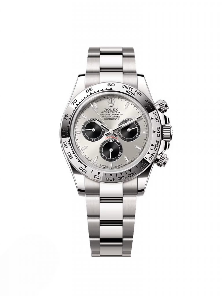 【Super Clone】Rolex Daytona 40 White Gold /Silvered/Black /Oyster  m126509-0003