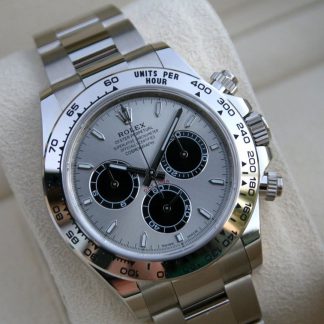 【Super Clone】Rolex Daytona 40 White Gold /Silvered/Black /Oyster  m126509-0003