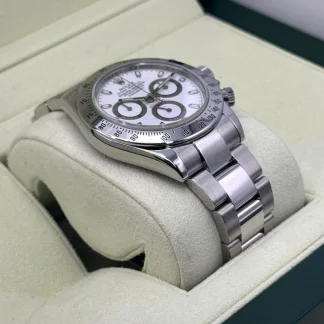【Super Clone】Rolex Daytona 116520 White Dial Stainless steel Mens Watch