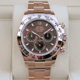 【Super Clone】Rolex Daytona 40mm Rose GoldChocolate Dial  m126505-0005