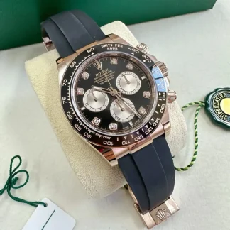 【Super Clone】Rolex Cosmograph Daytona Rose Gold Diamonds Men's Watch m126515ln-0004
