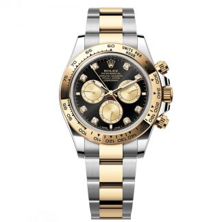 【Super Clone】Rolex Daytona 40mm Two-Tone Black Diamond Dial  m126503-0002