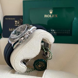 【Super Clone】Daytona White Gold / Ceramic / Black / Diamond-Set / Oysterflex  m126519ln-0004