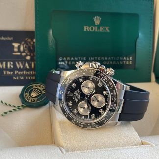 【Super Clone】Daytona White Gold / Ceramic / Black / Diamond-Set / Oysterflex  m126519ln-0004