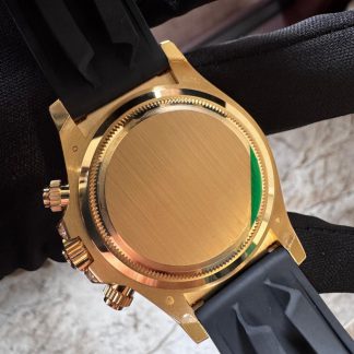 【Super Clone】Rolex Cosmograph Daytona 40mm Yellow Gold Diamond Baguette Champagne Dial Diamond Bezel Oysterflex - 126538TBR