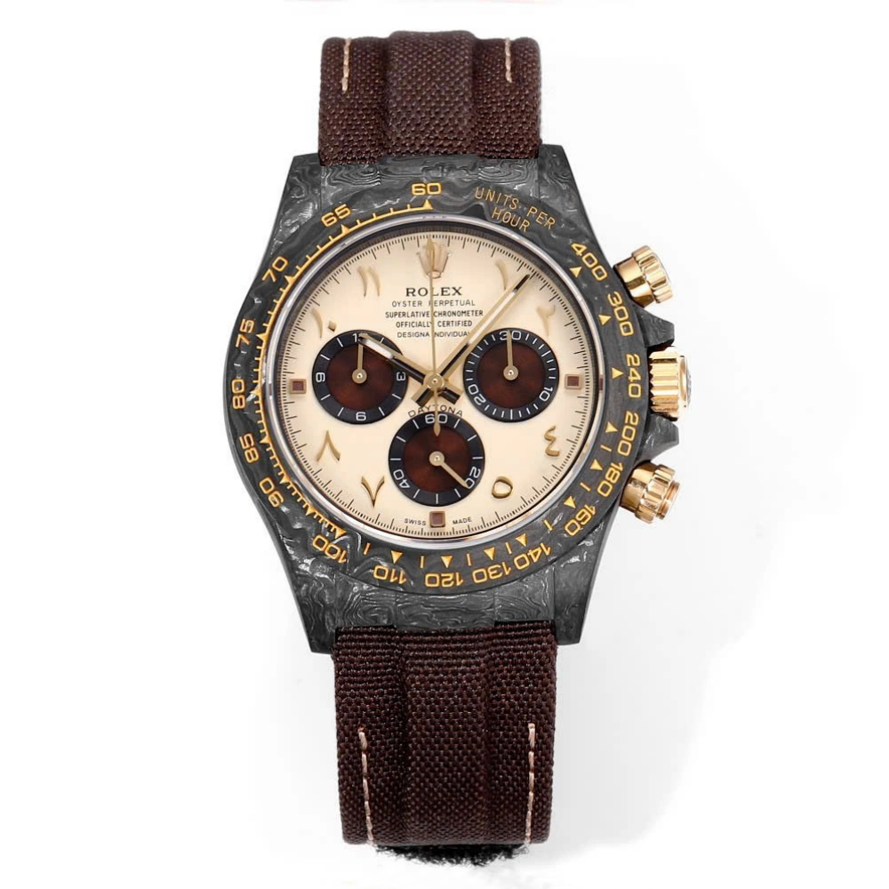 【Super Clone】Rolex Daytona DIW Carbon “DESERT EAGLE ARABIC” 40mm Replica 1:1 – Top Quality Version