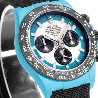 【Super Clone】Rolex Daytona DIW Carbon Tifany “CELESTE INVERT” 40mm Replica 1:1 – Top Quality Version
