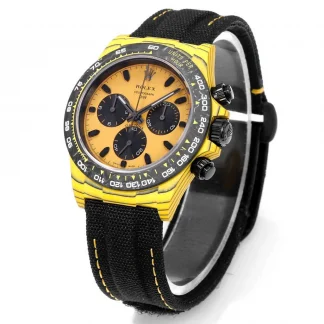 【Super Clone】Rolex Daytona DIW Carbon Yellow “BUMBLEBEE” 40mm Replica 1:1 – Top Quality Version