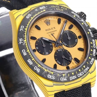 【Super Clone】Rolex Daytona DIW Carbon Yellow “BUMBLEBEE” 40mm Replica 1:1 – Top Quality Version