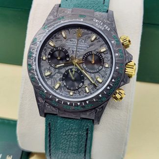 【Super Clone】Rolex Daytona DIW Carbon Emerald Green Super Clone Swiss Replica Watch | Custom Made Limited Edition | 4130 Swiss Movement