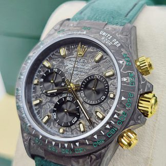 【Super Clone】Rolex Daytona DIW Carbon Emerald Green Super Clone Swiss Replica Watch | Custom Made Limited Edition | 4130 Swiss Movement